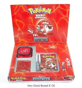 Gameboy Advance SP Pokemon Groudon Limited Edition Super Pak