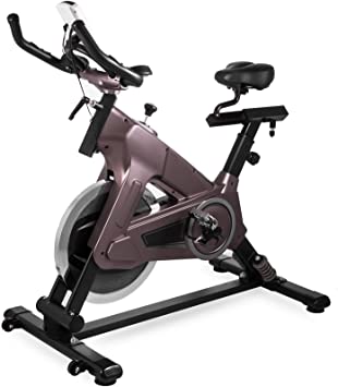 Happibuy Indoor Cycling Bike Office Exercise Bike Height Adjustable Cycle Exercise Bike Adjust Resistance Easy Moving with App and Table
