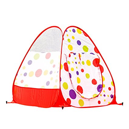 Young Kids Tents, Play Tent Portable Folding Red Twist , Indoor and Outdoor Kid Playhouse Tent, Easy to Setup, Safe and Sturdy