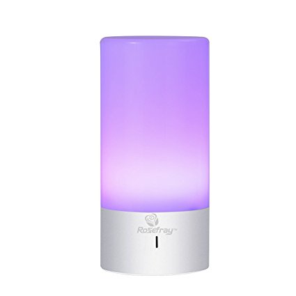 Rosefray Table lamp, LED Bedside Lamp with Touch Sensitive Control Panelfor Living Room and Bedrooms  Dimmable Warm White Smart Light Color Changing RGB