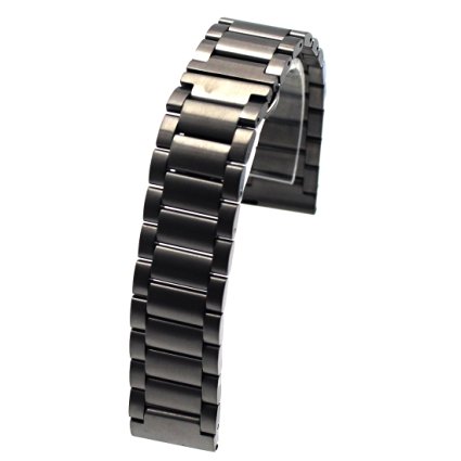 MOTONG 22mm Stainless Steel Watch Band For MOTO 360 2nd Gen,46mm,Come with Quick remove (3H Gray)