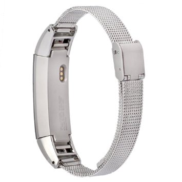 bayite Replacement Accessory Metal Watch Bands for Fitbit Alta Black, Silver, Rose Gold