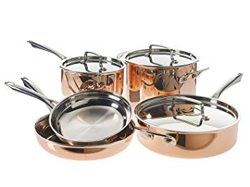 Cuisinart 8-Piece Tri-Ply Copper Cookware Set