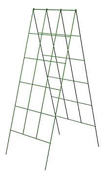 Panacea A-Frame Plant Supports, Green, 48"H, Pack of 10