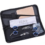 KLOUD City  Professional Hair Cutting Scissors Shears Barber Thinning Set Kit with a Black Case
