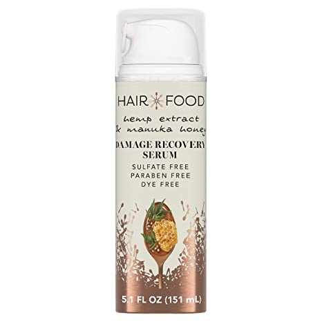 Hair Food Hemp Extract & Manuka Honey Repair Serum, 5.1 fl oz | Hair Repairing Product for Dry, Damaged Hair
