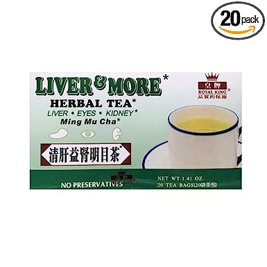 Liver & More Herbal Tea 20 Tea Bags Caffeine Free Liver Eyes and Kidney Health