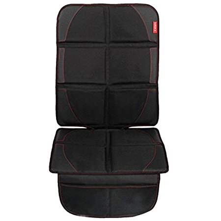 MATCC Car Seat Protector for Child & Baby Cars Seats, Auto Seat Protector with Organizer Storage Pocket, Waterproof Non-slip Car Cover Seat Protector Dog Mat Black