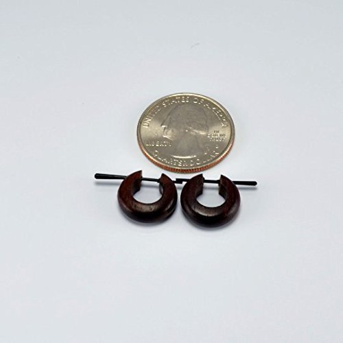 Small Hoop Earrings – Stirrup Post Earrings - Sono Wood