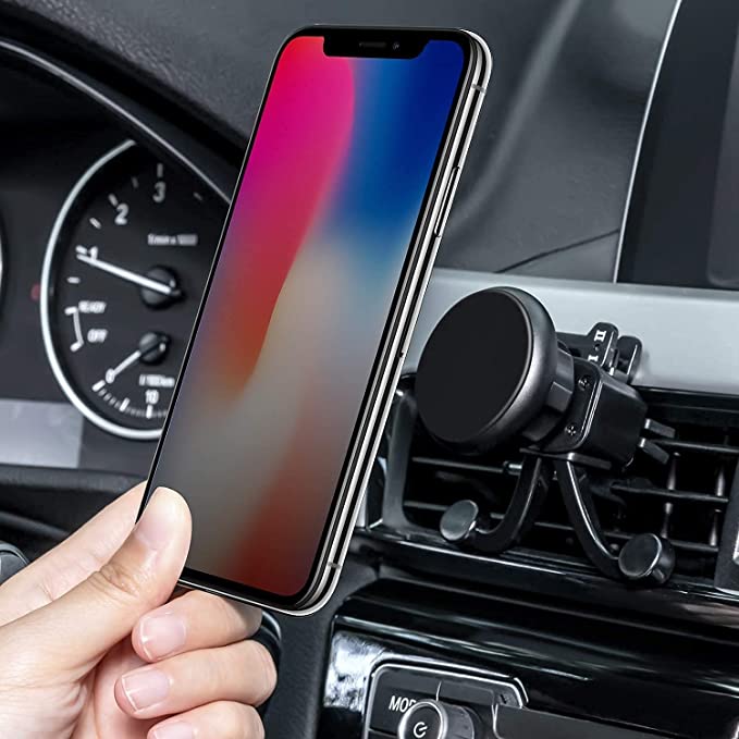 Air Vent Phone Holder, Magnetic Car Mount Phone Holder Cradle for iPhone 13/13 Pro/13 Pro Max/13 Mni/12/Mini/Pro Max/11/11 Pro/XR/ X/8 Galaxy S10/S9/S8/S7/S6/S5, LG Motorola and More