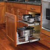 Rev-A-Shelf - 5WB2-1222-CR - 12 in W x 22 in D Base Cabinet Pull-Out Chrome 2-Tier Wire Basket
