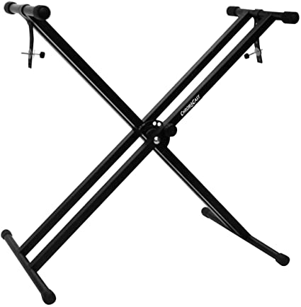 ChromaCast CC-KSTAND Double Braced X-Style Pro Series Keyboard Stand with Locking Straps