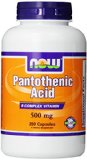 NOW Foods Pantothenic Acid 500mg 250 Capsules
