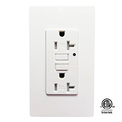 Let The SECKATECH 20 Amp 125 Volt Tamper-Resistant GFCI Wall Outlet Perfect for Your Daily Life Play Its Great Mission. Receptacle,The Product Details in the Description--ETL Listed,White