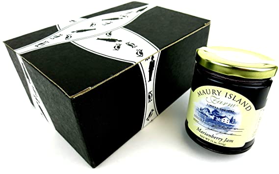 Maury Island Limited Harvest Marionberry Jam, 11 oz Jar in a BlackTie Box