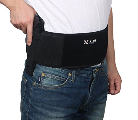 Neoprene Belly Band Holster for Concealed Carry with Pistol Magazine Pouches