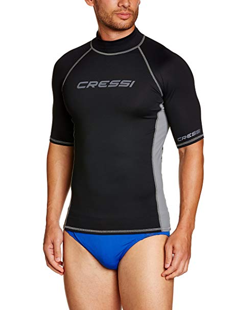 Cressi Rash Guard Men's - Short Sleeve - UV Sun Protection (UPF) 50