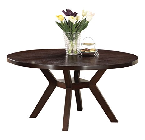 Acme 16250 Drake Espresso Round Dining Table, 48-Inch