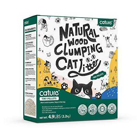 Natural Wood Clumping Cat Litter (4.9-lb Tiny Pellet)