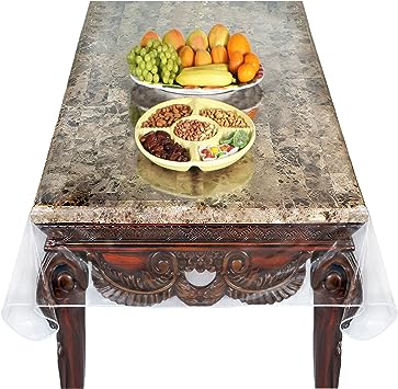 Venice Collections Super Clear Extra Heavy Duty, 100% Vinyl Durable Tablecloth Protector & Table Cover Size 60 X 90 Inches Rectangular