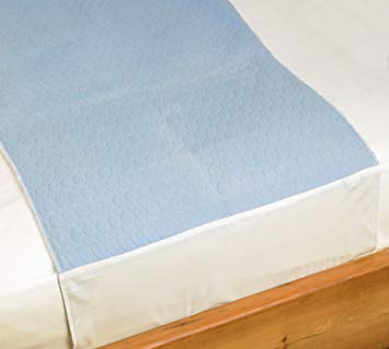 Washable Bed Protector/Pad with Tucks, Blue - Pack of 2
