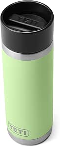 YETI Rambler 18 oz Bottle, Stainless Steel, Vacuum Insulated, with Hot Shot Cap, Key Lime