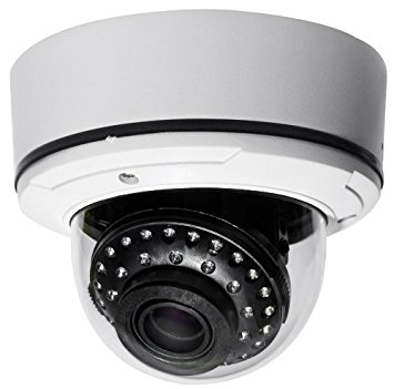 USG 900TVL Dome Security Camera: SONY Effio-V (2014 Premier Model) CCTV 900TVL 960H, Auto-Iris 2.8-12mm Vari-Focal Lens With IR Cut, 130 Feet Nighttime IR LEDs, IP68 IK10 Rated For Outdoor/Indoor Home/Business/Industry Video Surveillance