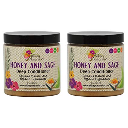Alikay Naturals Honey and Sage Deep Conditioner 8oz "Pack of 2"