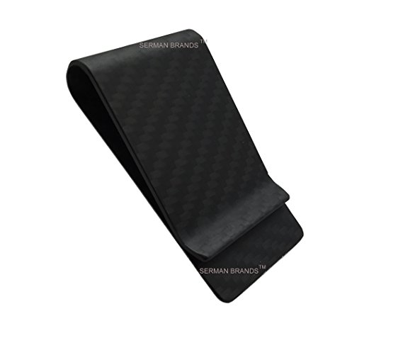 Carbon Fiber Money Clip - Genuine 3K Weave - Fits Up To 15 Cards Strong and Lightweight Glossy …