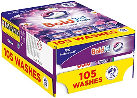 Bold Professional Washing Capsules Laundry Loads, Lavender and Camomile, 105-Count