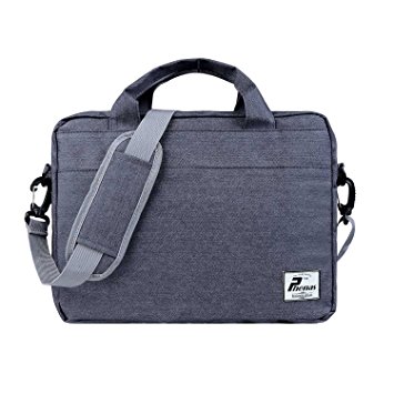 Phenas Canvas Carrying Shoulder Laptop/ Notebook Computer Bag Case Messenger Bag for 11-12 Inch Macbook/Notebook, Grey
