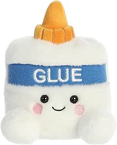 Aurora® Adorable Palm Pals™ Gooey Glue™ Stuffed Animal - Pocket-Sized Play - Collectable Fun - White 5 Inches