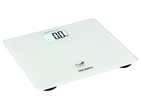 Triomph Precision Digital Weight Body Scale, Ultra Wide Platform, Step on Technology, 330-Pounds Capacity