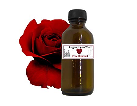 Rose Bouquet Fragrance Oil -2 oz Scented Oil for Soap & Candle Making - Bath Bombs- Body & Hair Products- Oil burners and Diffusers for Home & Office