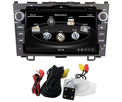 Zestech 8 inch for HONDA CRV CR-V 2006 2007 2008 2009 2010 2011 In Dash HD Touch Screen Car DVD Player GPS Navigation Stereo Support Bluetooth/SD/USB/Ipod/FM/AM Radio/DVR/3G/AV-IN/1080P with North and South America Map and free Reverse Backup Rear View Camera as Gift