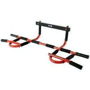 Pull Up Bar - METRx 180 Door Way Pull Up Bar - This home pull bar helps tone your chest, arms and back at your own pace. The workout bar is made of sturdy steel. Easily attach and remove it from a door's frame. Ideal for pull-ups, push-ups, chin-ups, dips, crunches, and more. Create that chiseled body from the comfort of home.