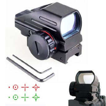 Amoker Holographic Red and Green Dot Sight Tactical Reflex 3 Different Reticles 0855