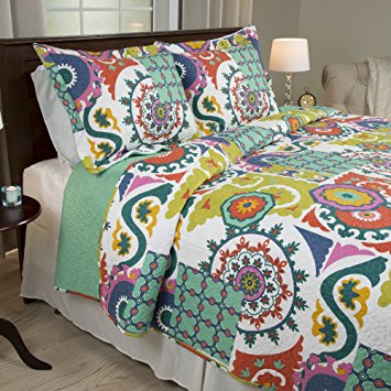 Lavish Home 3 Piece Sybil Quilt Set, King