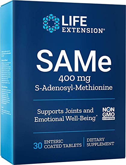 Life Extension Same S-Adenosyl-Methionine 400 Mg, 30 Enteric Coated Tablets