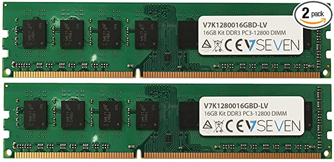 V7 V7K1280016GBD-LV 16GB DDR3 PC3L_12800 1600MHZ DIMM Desktop Memory Module