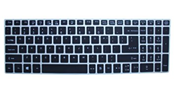 CaseBuy Keyboard Cover for Acer Aspire V3-574 V3-574TG V3-575 V3-575G E5-573 E5-573G E5-573T E5-574G E5-575G E5-772 E5-772G E5-532 ES1-572 V15/V17 Nitro VN7-592G VN7-792G F15 F5-571 F5-573G(Black)