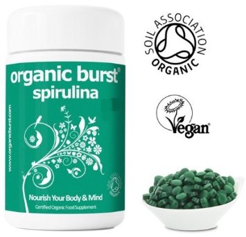 Organic Burst Spirulina Tablets 250 Tablets