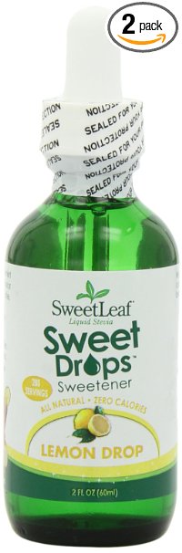 SweetLeaf Liquid Stevia Sweet Drop Sweetener, Lemon Drop, 2-Ounce Bottles (Pack of 2)