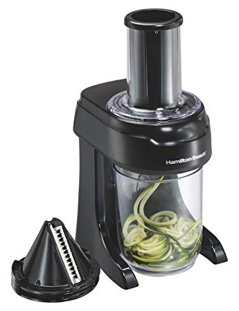 Hamilton Beach Brands INC 3 In1 3-in-1 Electric Spiralizer (70930), 6-Cup, Black