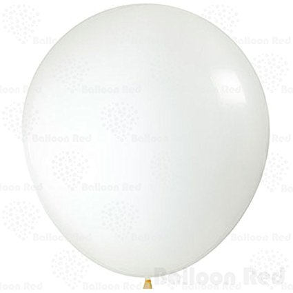 36 Inch Giant Jumbo Latex Balloons (Premium Helium Quality), Pack of 3, Clear