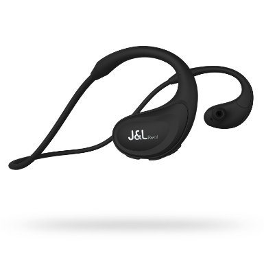 J&L-200 Swan Bluetooth Earbuds, Sports Wireless Headphones (Bluetooth V4.1, Sweat-proof ,CVC 6.0, Noise cancelling) (Black)