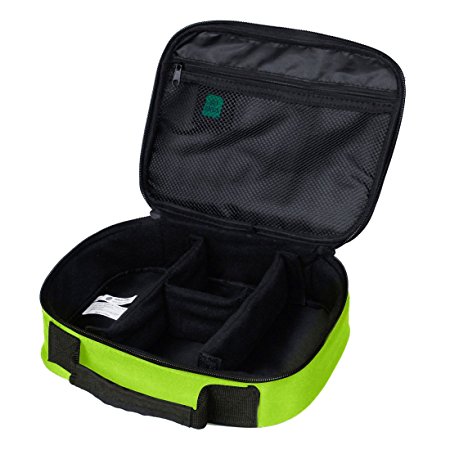 BAGSMART Design Charger Organiser Electronics Accessories Bags Handy Travel Boxes Shiny Green