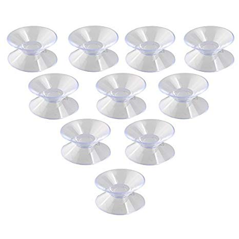 NUOLUX Suction Cups without Hooks Sucker Pads for Glass Plastic-10pcs 30mm