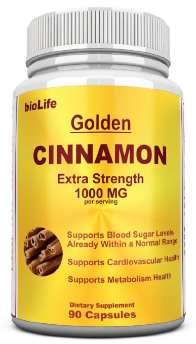 Cinnamon 1000MG / Serving, 90 Capsules - True Cinnamon support, Extract Supplement Pills - Heart Health, Weight Loss, Lower Blood Sugar Levels, Helps with Circulation & Joint