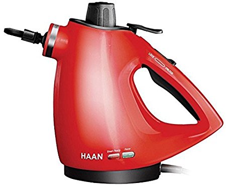 HAAN HS-20R Handheld Steam Cleaner with Attachments - (Red) (Certified Refurbished)